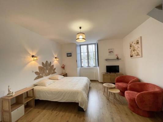 Photo Joli studio 30 m2 refait à neuf, lit 180, sur le port de Rochefort (450 m des thermes)