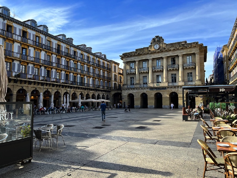 La place de la Constitution à San Sebastian